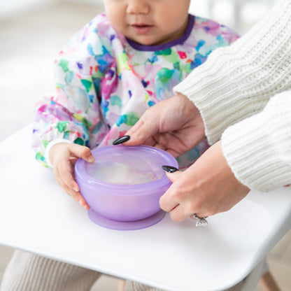 Purple Jelly Silicone First Feeding Set for Babies | Bumkins