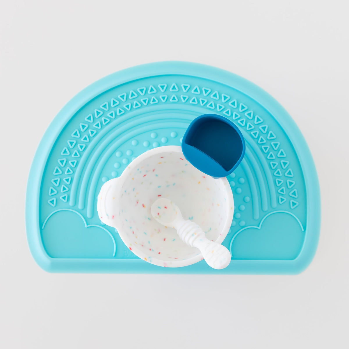 Vanilla Sprinkle Silicone Feeding Set: Baby Bowl & Training Spoon | Bumkins