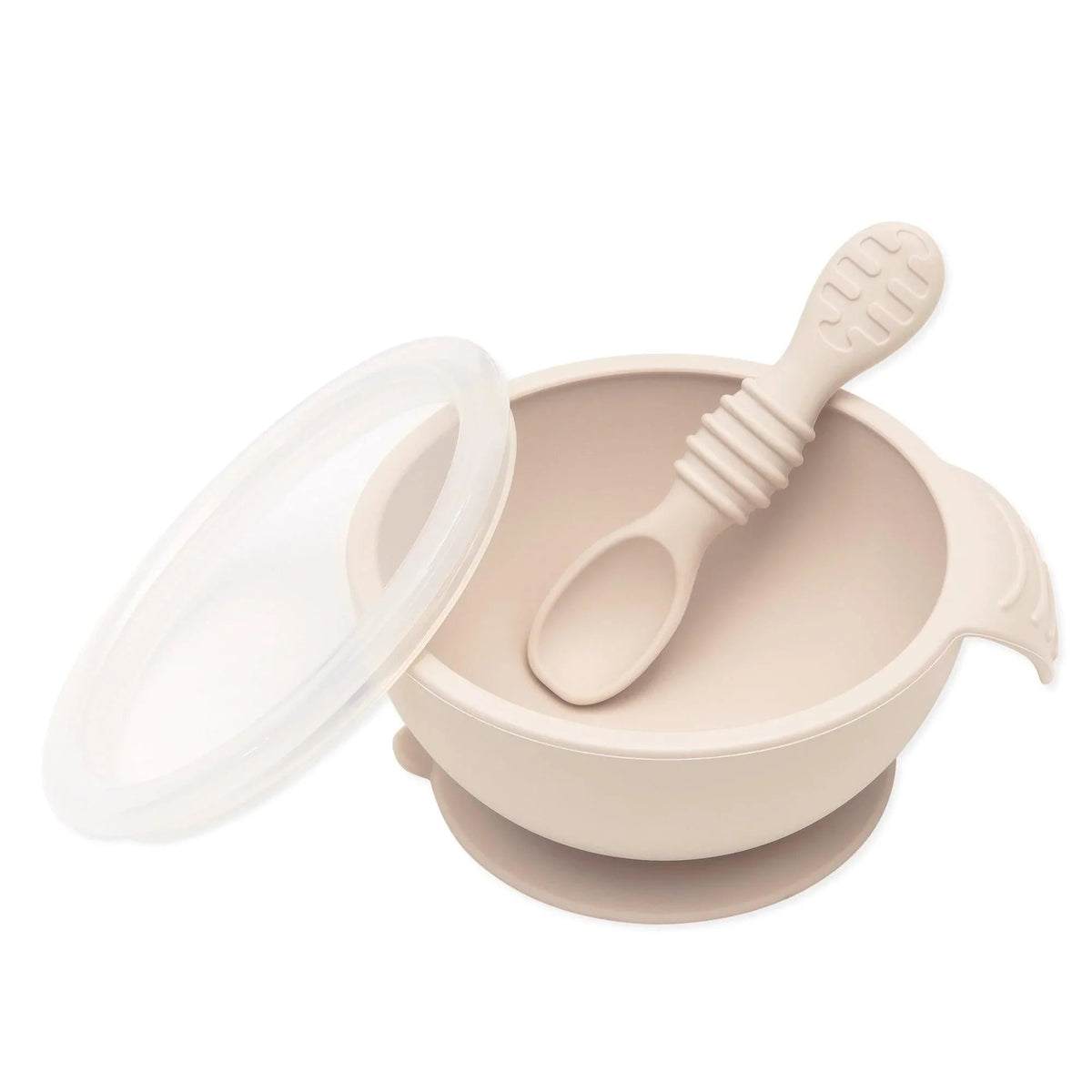 BPA-Free Silicone Baby Feeding Set with Bowl, Spoon & Lid | Bumkins