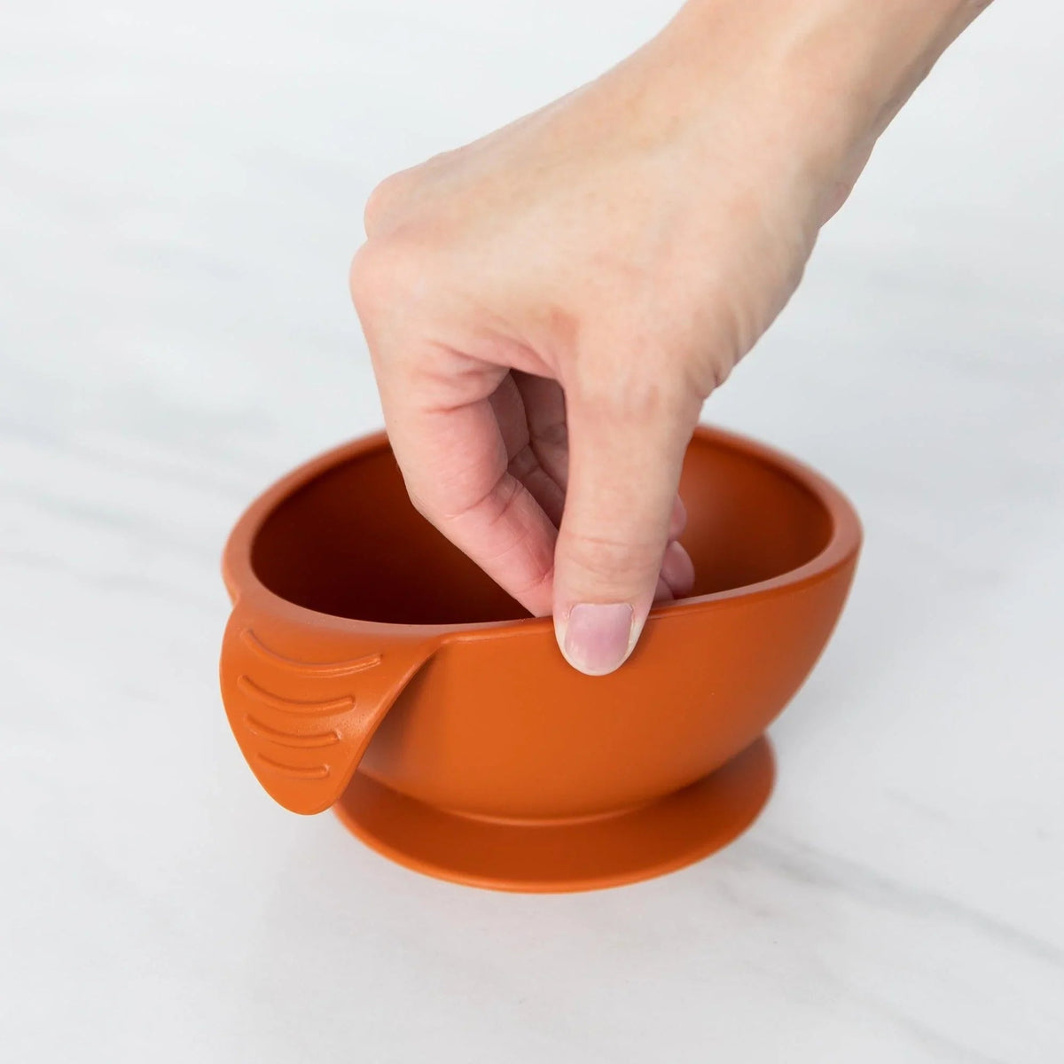 Silicone Baby Feeding Set For First Foods in Clay | Bumkins