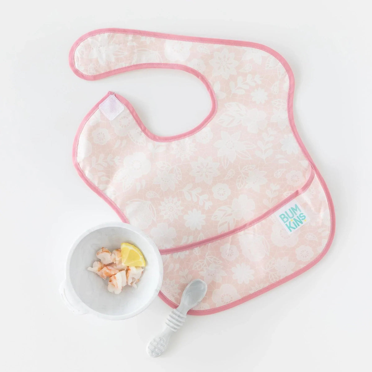 Marbled Silicone Baby Feeding Set with suction Bowl, Spoon + Lid | Bumkins