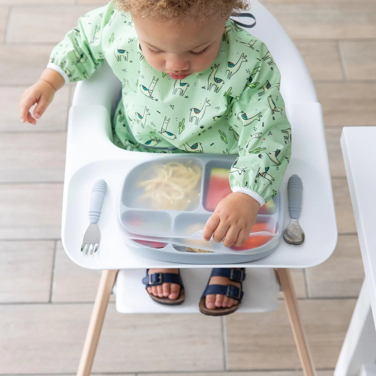 Clear Silicone Stretch Lids for Divided Toddler Plates | Bumkins