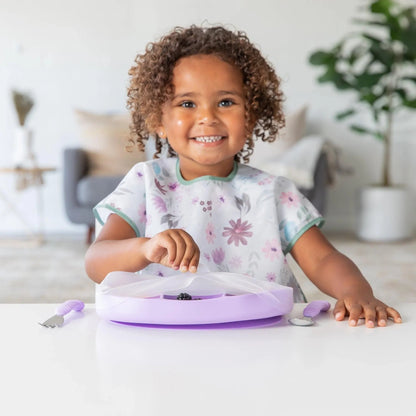 Clear Silicone Stretch Lids for Divided Toddler Plates | Bumkins