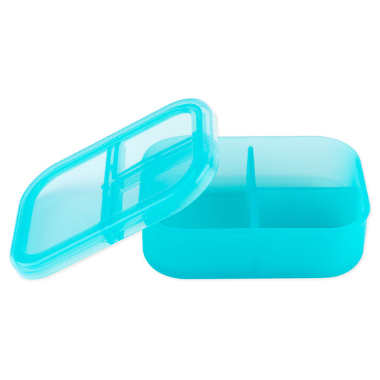 Silicone Divided Bento Box for Food Storage, Blue Jelly | Bumkins