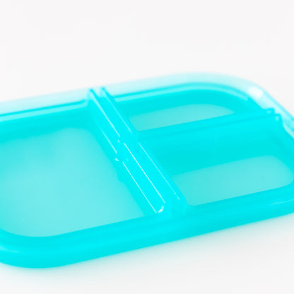 Silicone Divided Bento Box for Food Storage, Blue Jelly | Bumkins
