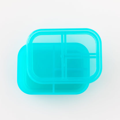 Silicone Divided Bento Box for Food Storage, Blue Jelly | Bumkins