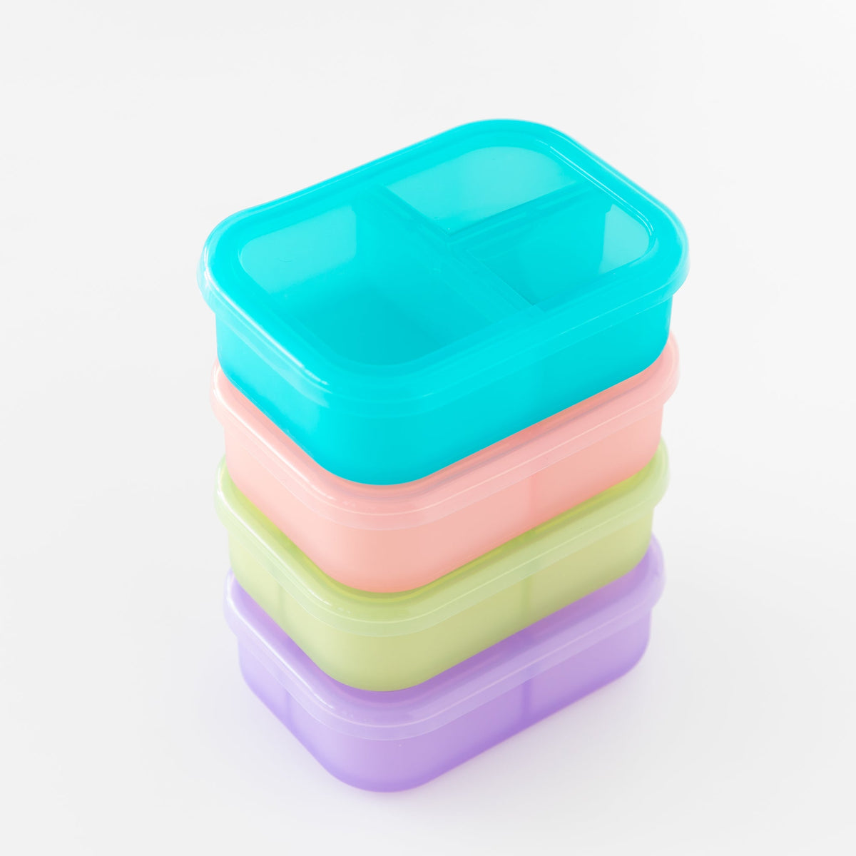 Silicone Divided Bento Box for Food Storage, Blue Jelly | Bumkins