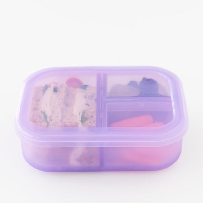 Purple Jelly Silicone Bento Box for Food Storage Baby | Bumkins