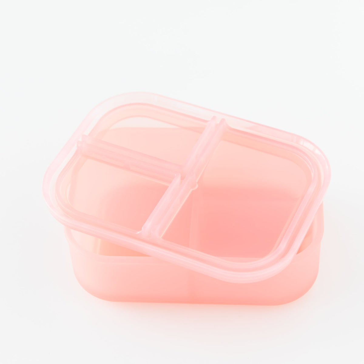 Pink Jelly Silicone Bento Box for Food Storage and Meal Prep | Bumkins