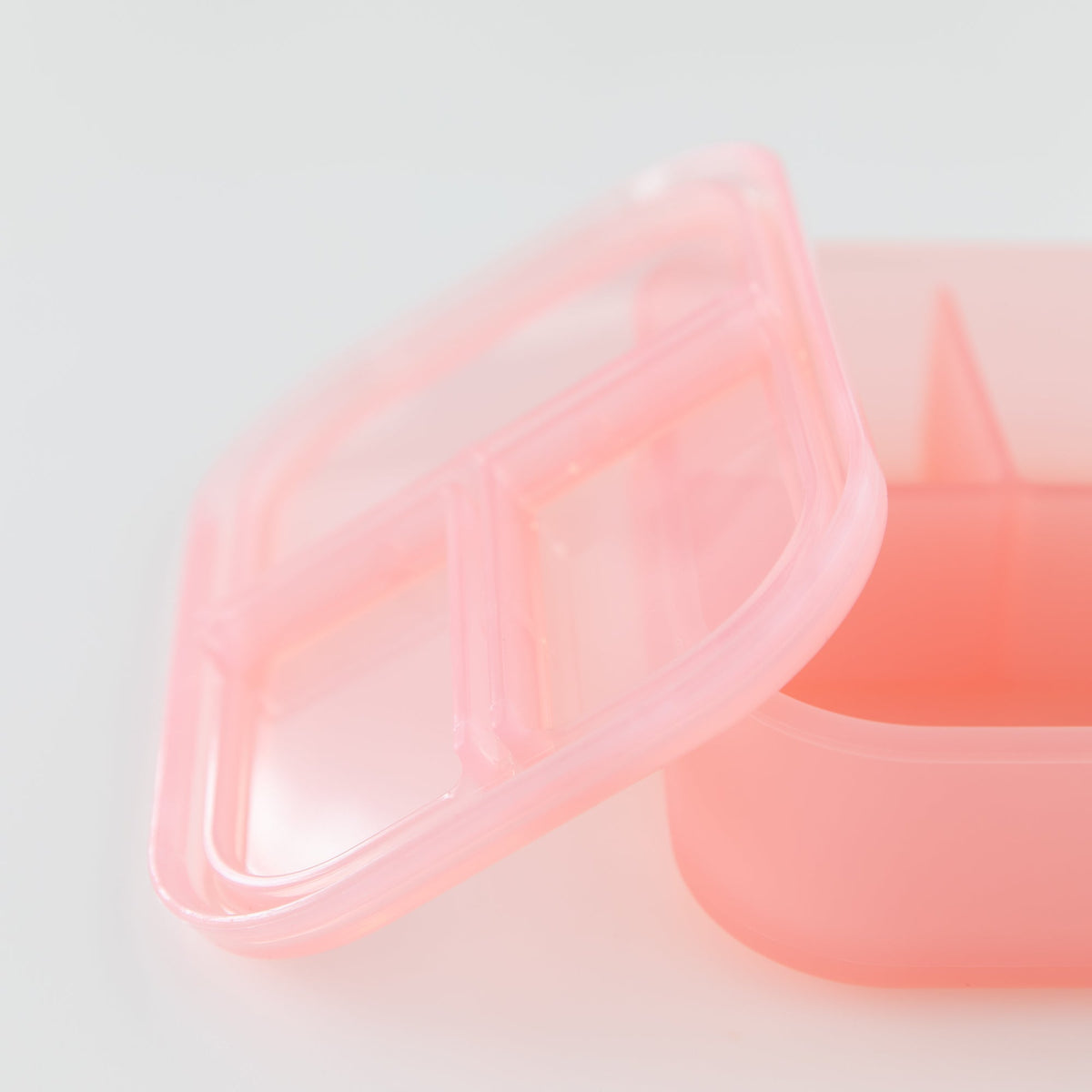 Pink Jelly Silicone Bento Box for Food Storage and Meal Prep | Bumkins