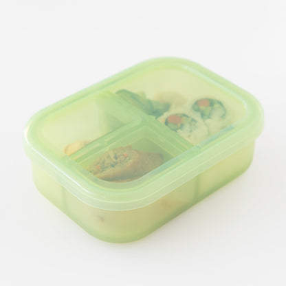 Silicone Bento Box 3 Section 2 Pack: Aqua Jelly | Bumkins