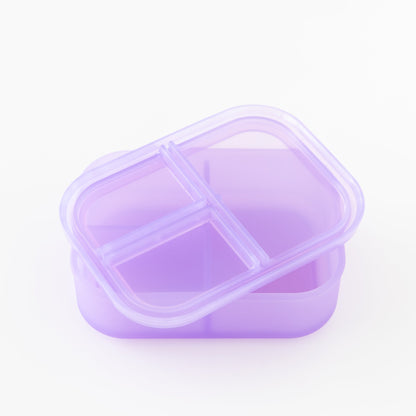 Silicone Bento Box 3 Section 2 Pack: Magenta Jelly | Bumkins