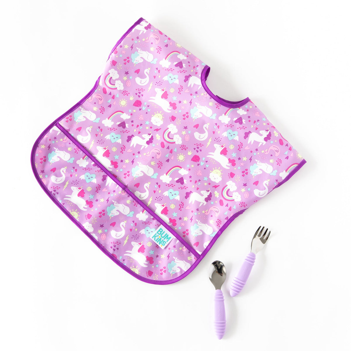 Toddler Fork and Spoon Set in Calming Lavender | Bumkins