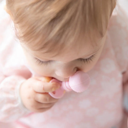 Chewtensils Silicone Baby Spoon and Fork Set – Pink Baby | Bumkins