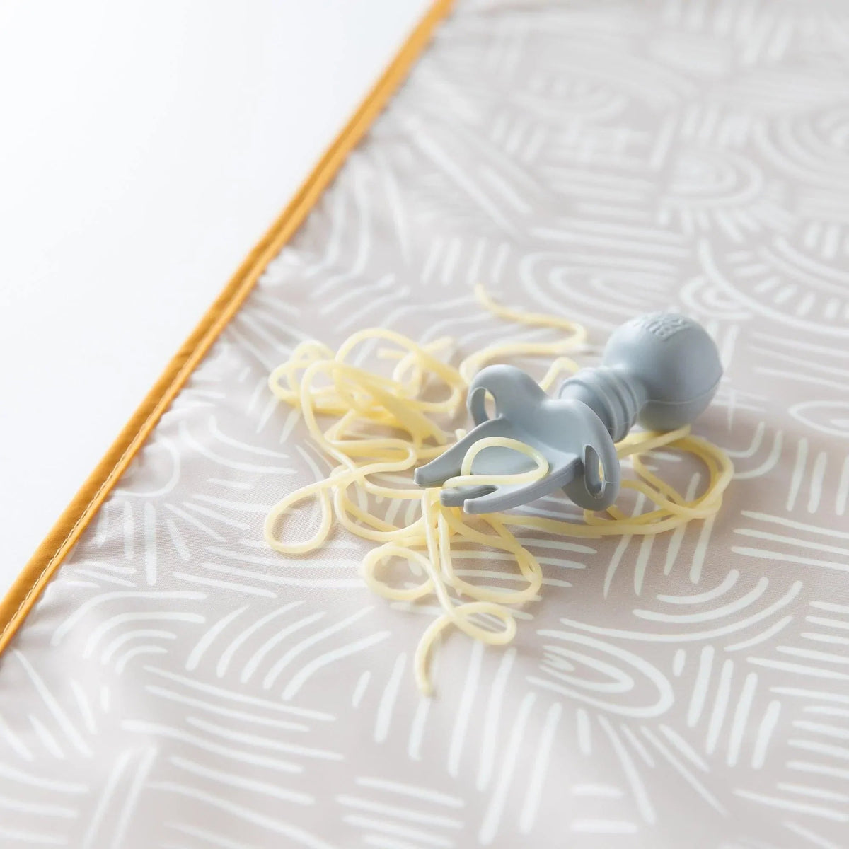 Chewtensils Silicone Baby Spoon and Fork Set – Gray Baby | Bumkins