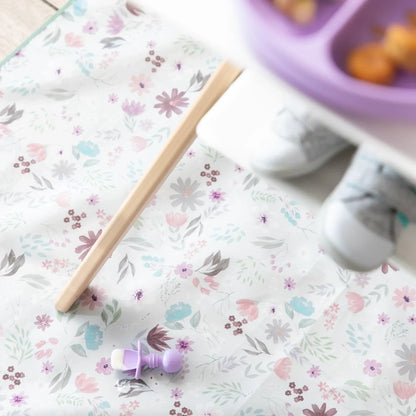 Silicone Fork & Spoon Set For Baby in Lavender | Bumkins