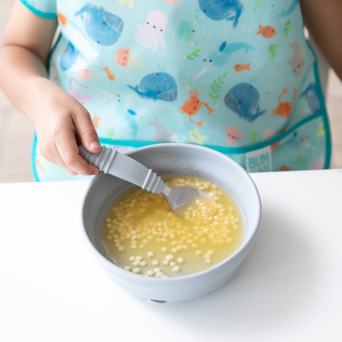 Silicone & Stainless Steel Baby Spoons + Forks | Bumkins