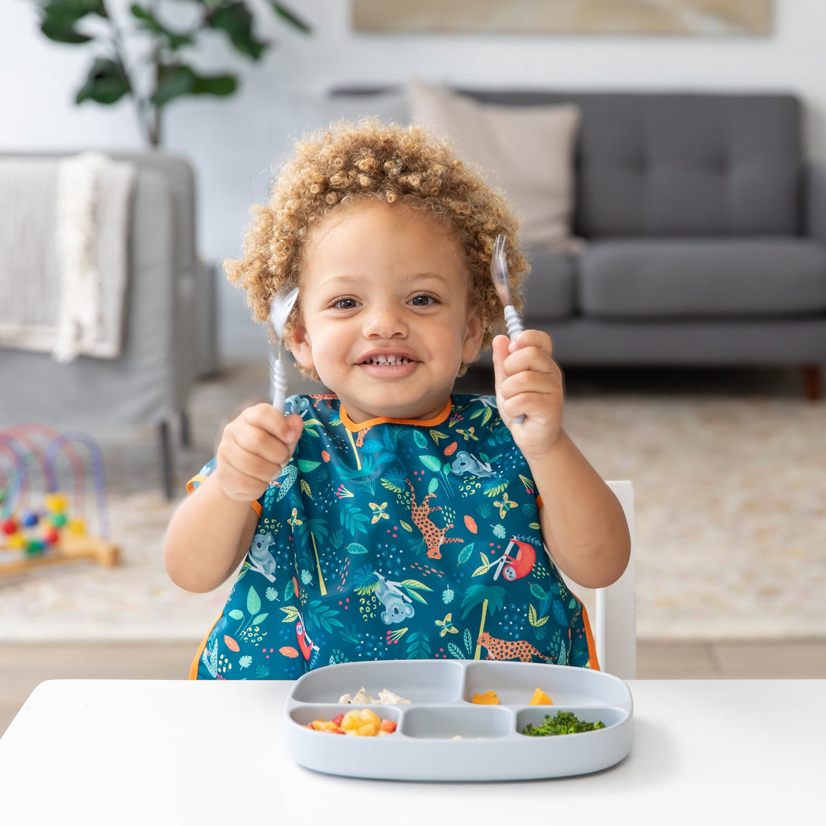 Silicone & Stainless Steel Baby Spoons + Forks | Bumkins