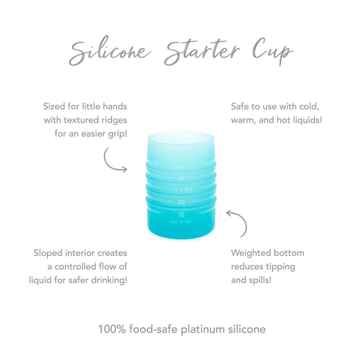 Silicone Small Baby Cup For Learning Open Cup Drinking | Bumkins