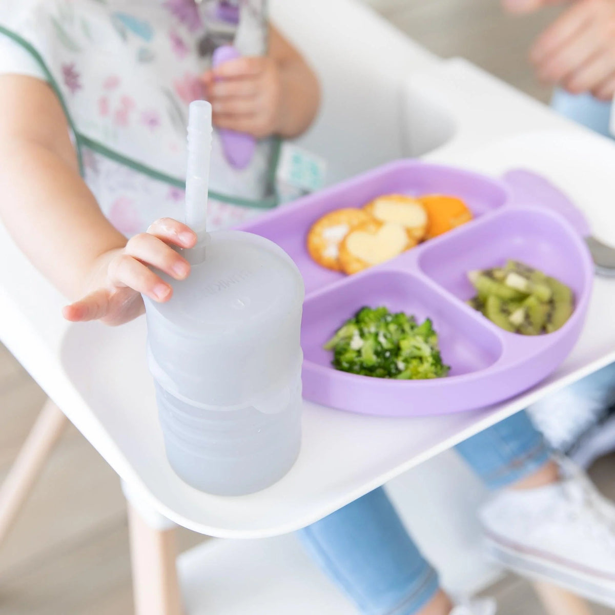 Silicone Cup with Straw + Leak-resistant Lid For Toddlers | Bumkins