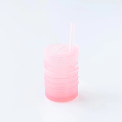 Silicone Toddler Training Cup w/ Straw + Leak-Resistant Lid | Bumkins