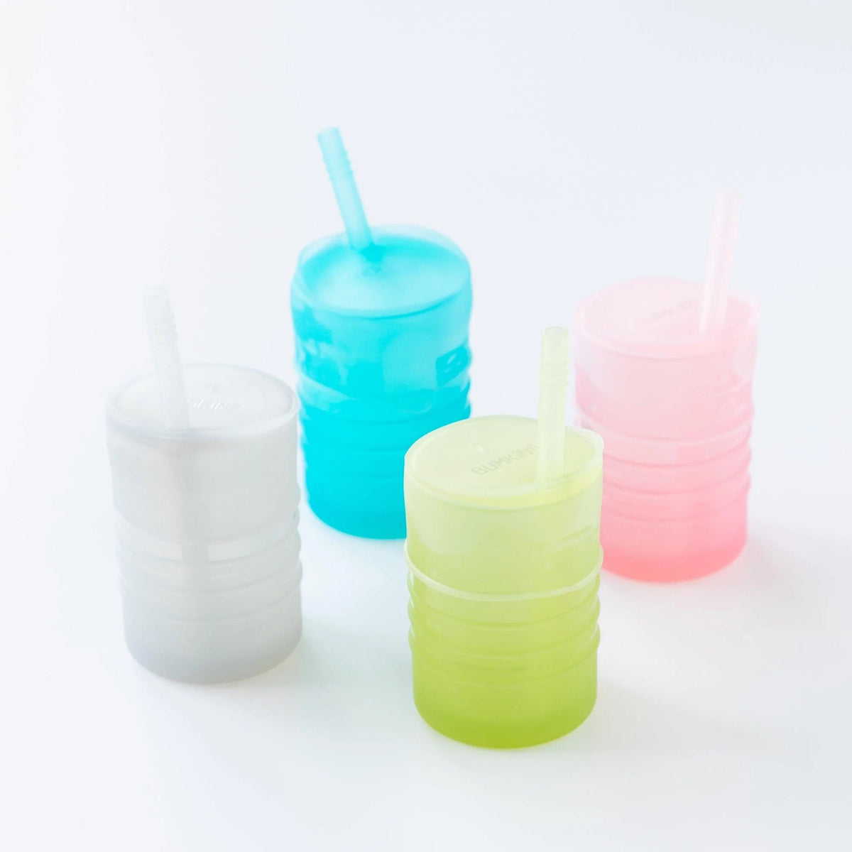 3-in-1 Silicone Toddler Sippy Cup w/ Straw & Lid in Sage | Bumkins