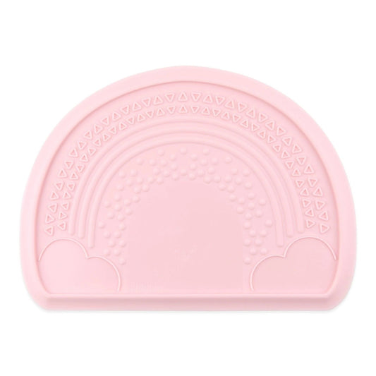 Food-Grade Silicone Sensory Placemat For Babies in Pink | Bumkins