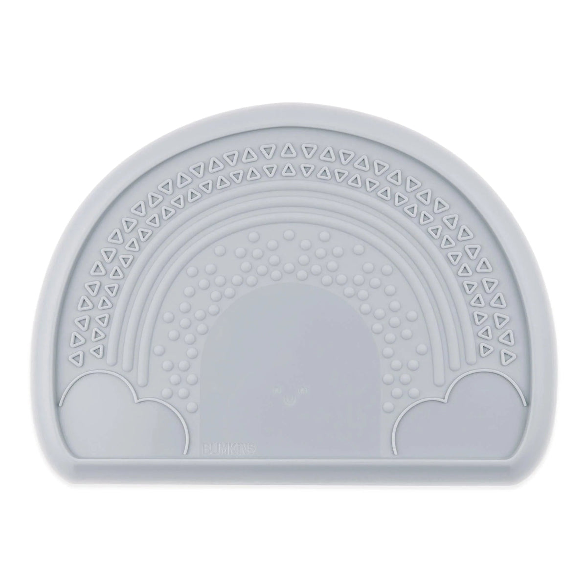 Sensory Silicone Placemat for Toddlers + Babies in Gray | Bumkins