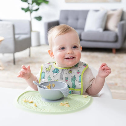 Sage Sensory Silicone Placemat with Fun Textured Design | Bumkins