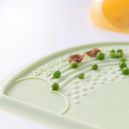 Sage Sensory Silicone Placemat with Fun Textured Design | Bumkins