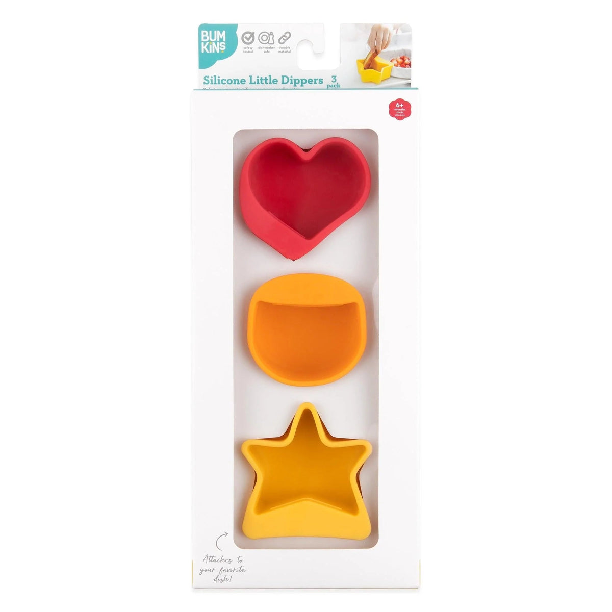 Fun Silicone Dipping Sauce Cups That Clip to Plates + Dishes | Bumkins