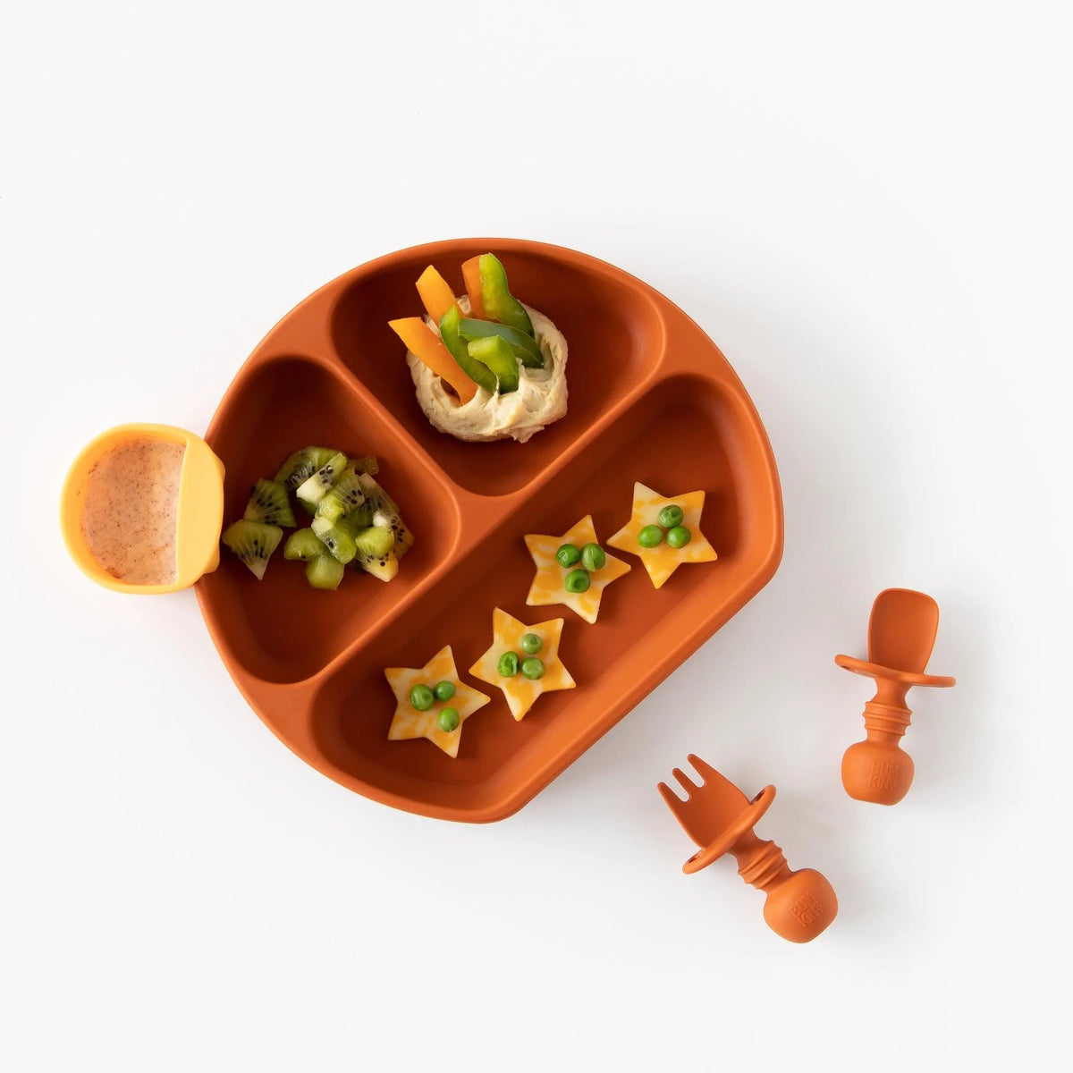 Fun Silicone Dipping Sauce Cups That Clip to Plates + Dishes | Bumkins