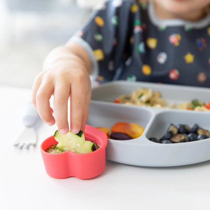 Fun Silicone Dipping Sauce Cups That Clip to Plates + Dishes | Bumkins