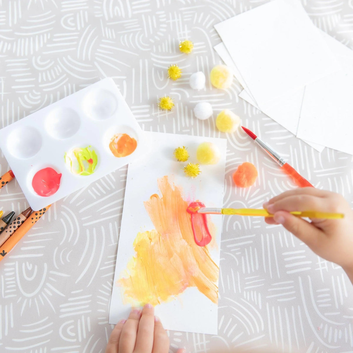 Desert Boho Print Splat Mat For Tables + Under Highchairs | Bumkins