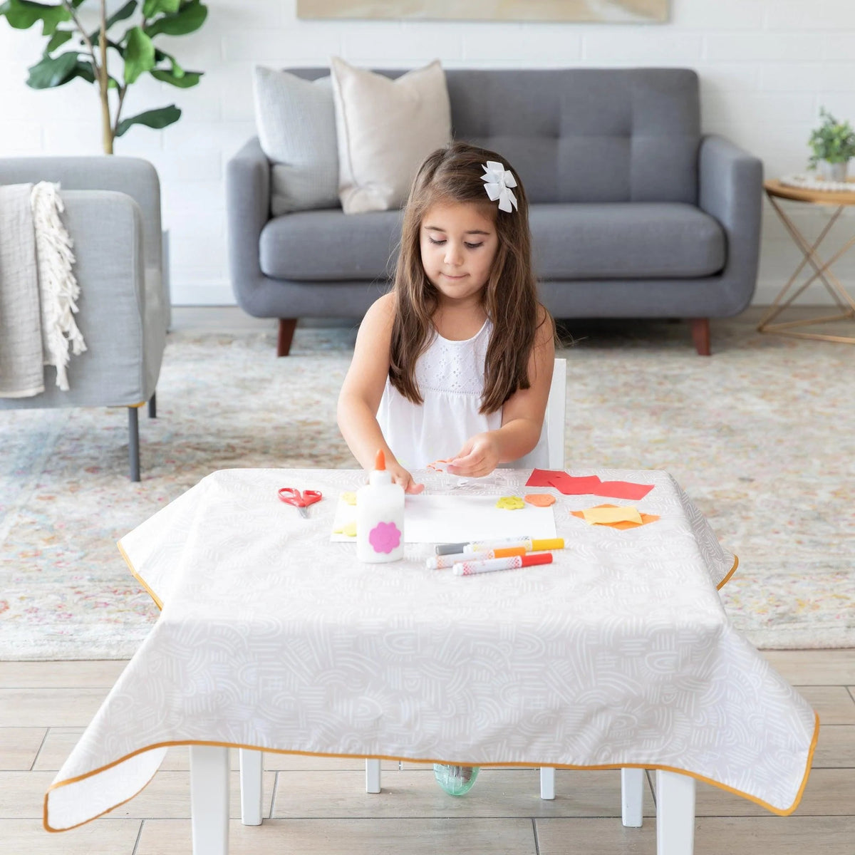 Desert Boho Print Splat Mat For Tables + Under Highchairs | Bumkins