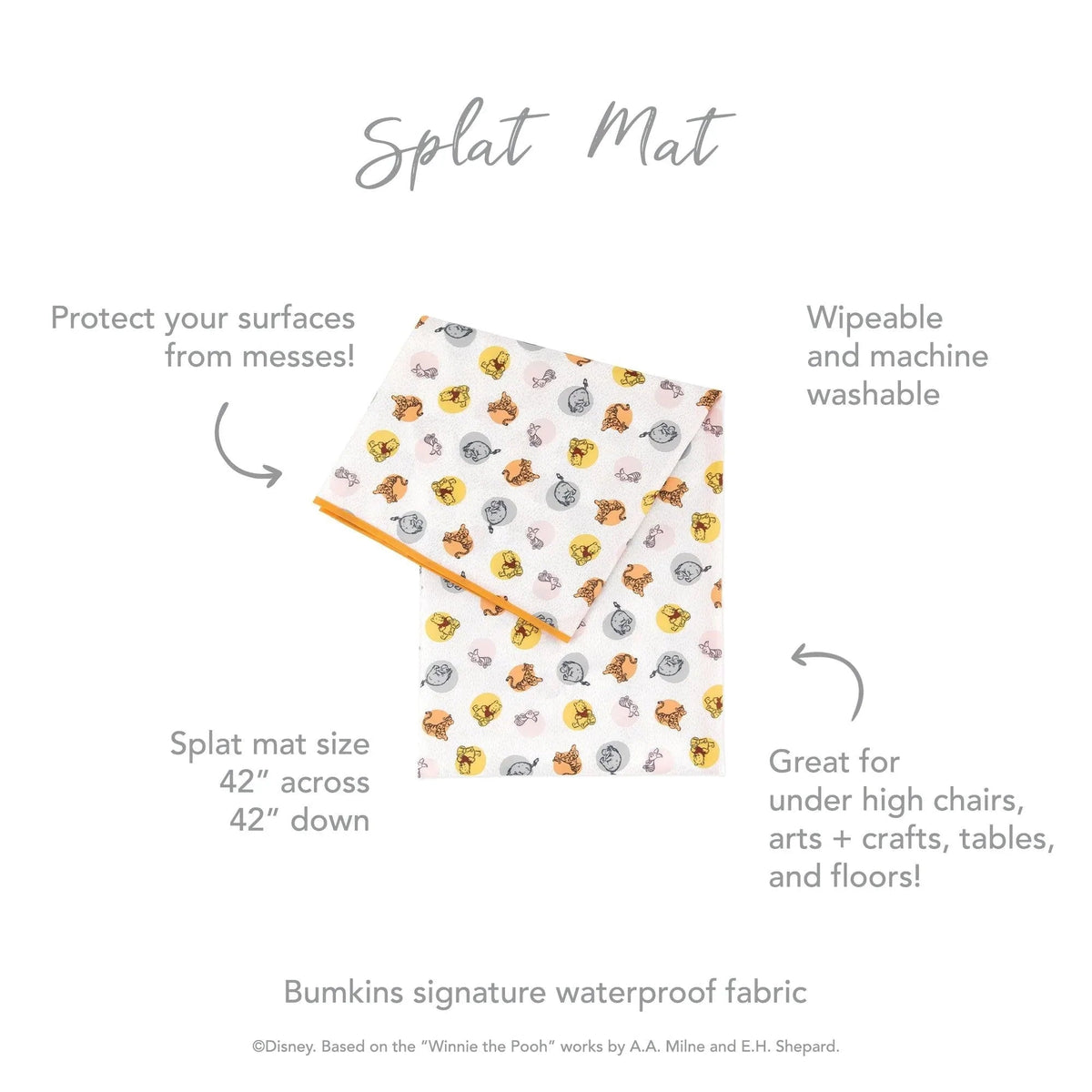 Winnie and Friends Splats Mats For Floors & Tables | Bumkins