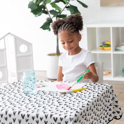 Heart Splat Mat For Tables + Under Highchairs | Bumkins