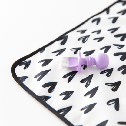 Heart Splat Mat For Tables + Under Highchairs | Bumkins