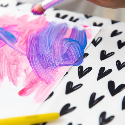 Heart Splat Mat For Tables + Under Highchairs | Bumkins