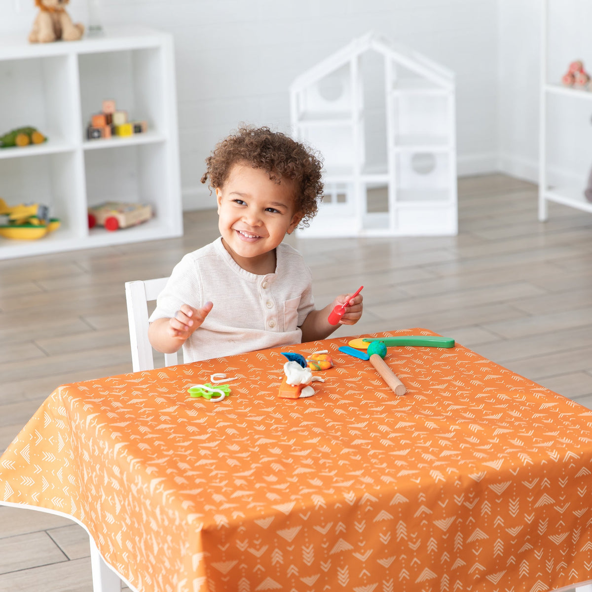 Grounded Boho Reusable Splat Mat for Tables + Under Highchairs | Bumkins