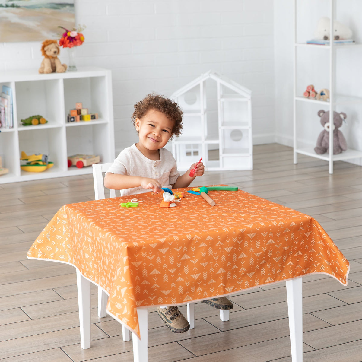 Grounded Boho Reusable Splat Mat for Tables + Under Highchairs | Bumkins