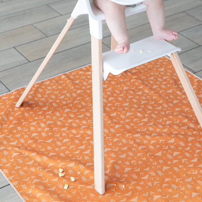 Grounded Boho Reusable Splat Mat for Tables + Under Highchairs | Bumkins