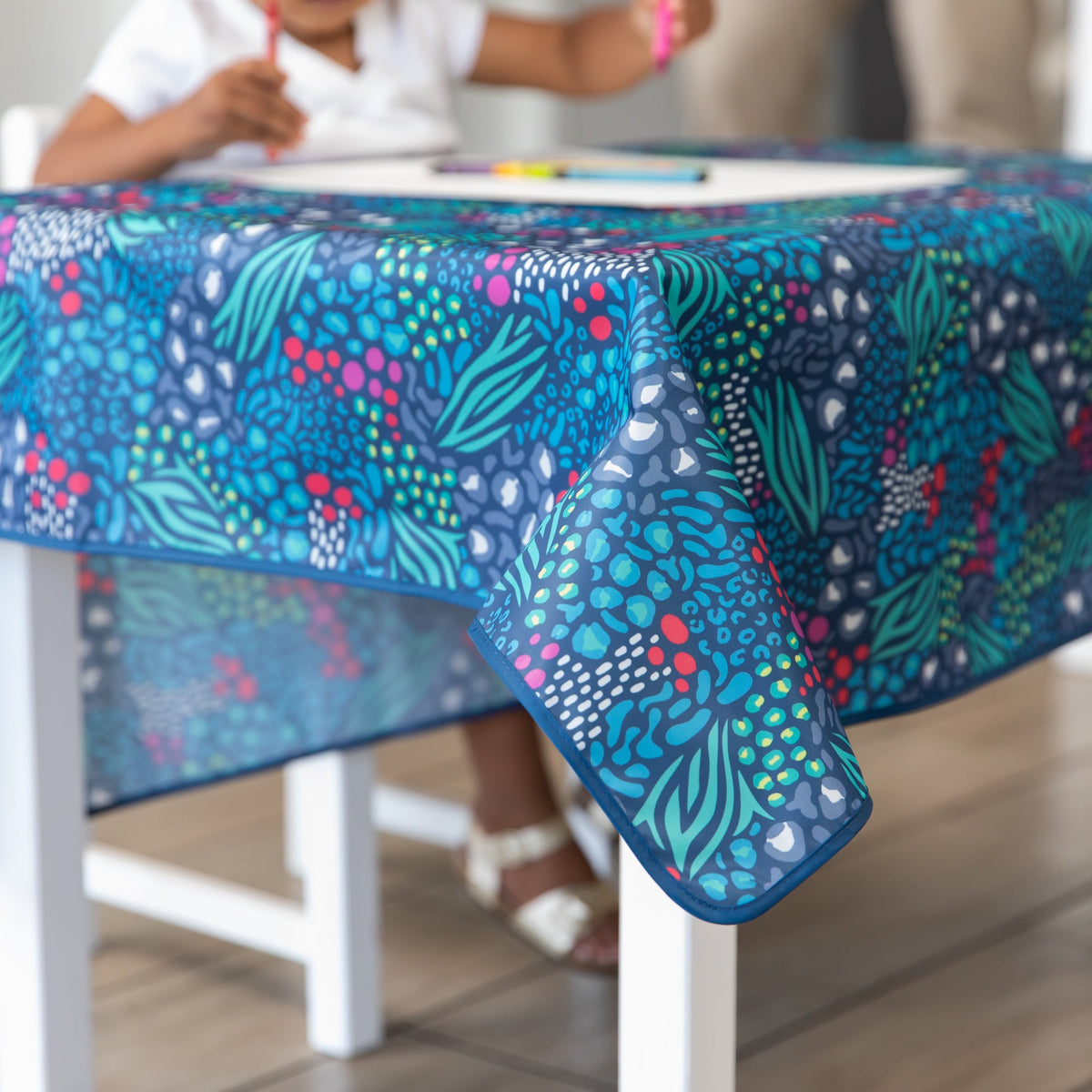 Animal Prints Waterproof Splat Mat, Reusable Tablecloth | Bumkins