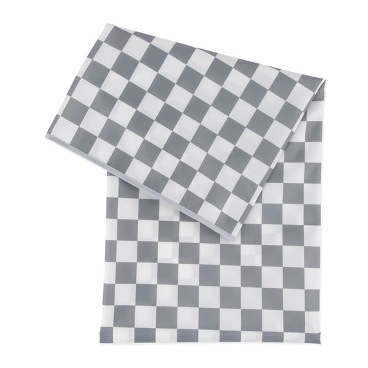Splat Mat: Charcoal Check | Bumkins