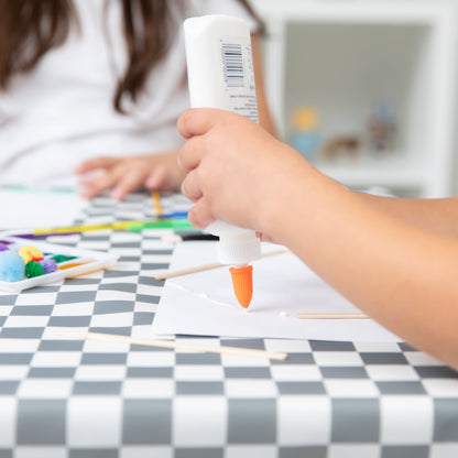 Splat Mat: Charcoal Check | Bumkins