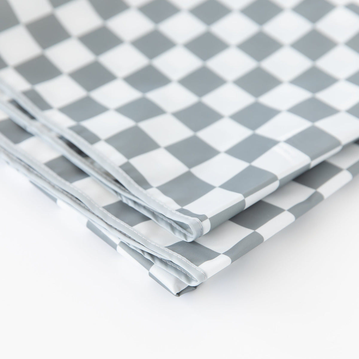 Splat Mat: Charcoal Check | Bumkins