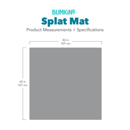 Splat Mat: Charcoal Check | Bumkins