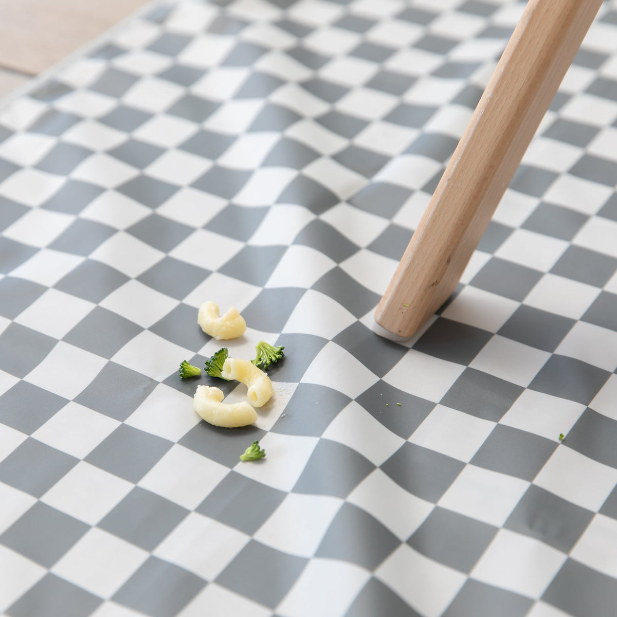 Splat Mat: Charcoal Check | Bumkins