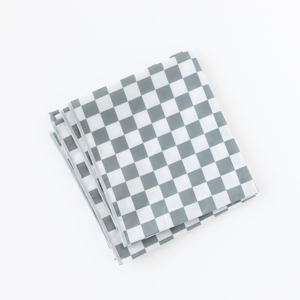 Splat Mat: Charcoal Check | Bumkins