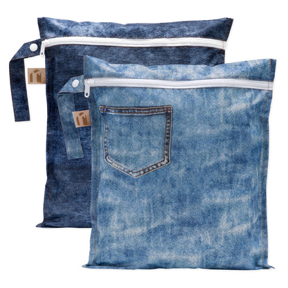 Wet Bag 2 Pack: Denim On Denim | Bumkins